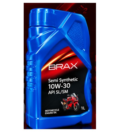 BRAX 10W-30 Semi Synthetic engine oil can